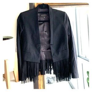 Banana republic fringe blazer